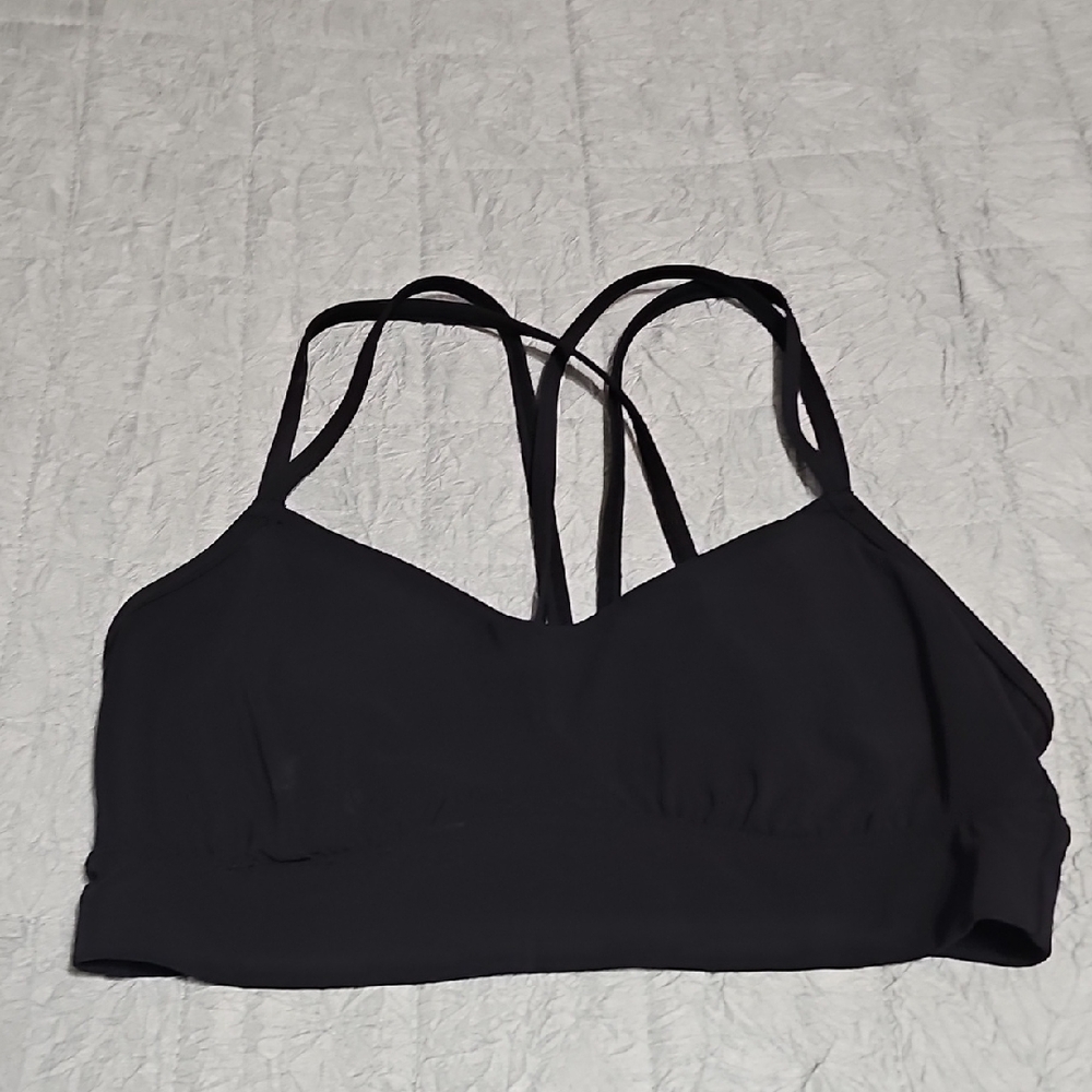 all in motion Black Double-Strap Bralette